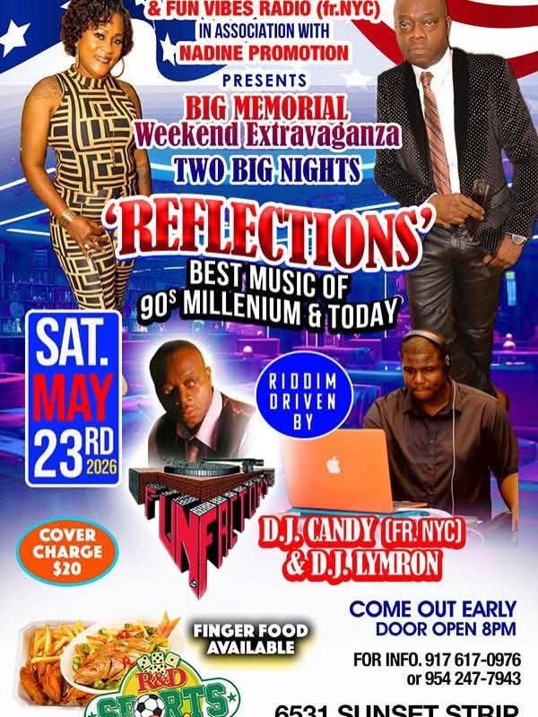 DJ CANDY IN ASSOC W/ NADINE PRESENTS REFLECTIONS " BEST OF 90s - MILLENIUM & TODAY"