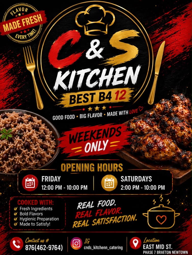 C&S KITCHEN MENU (JAMAICA)