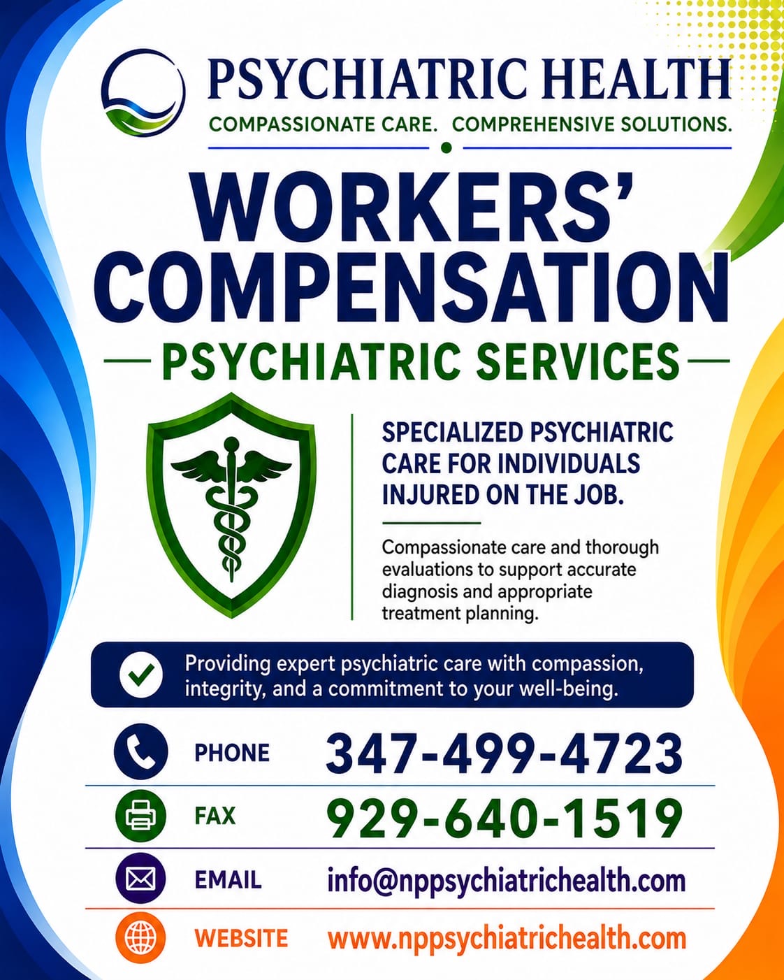 PSYCHIATRIC HEALTH / WORKERS COMPENSATION SERVICES