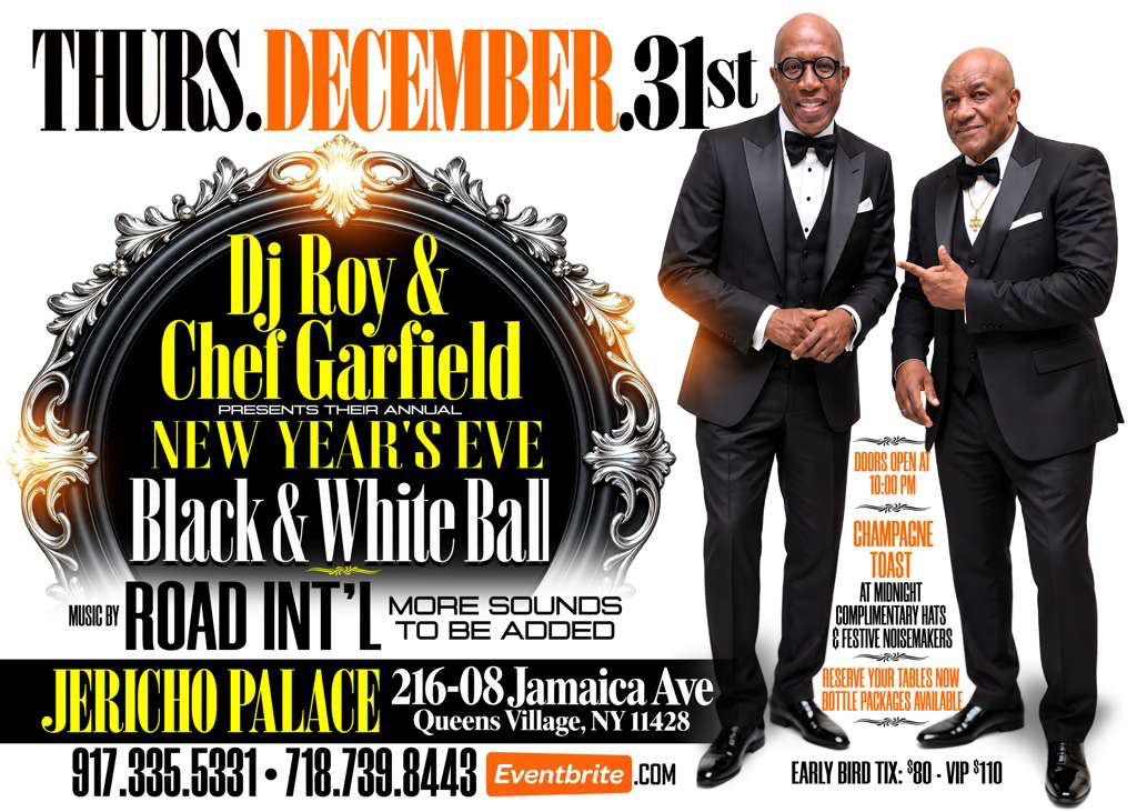 DJ ROY & CHEF GARFIELD NYE BALL